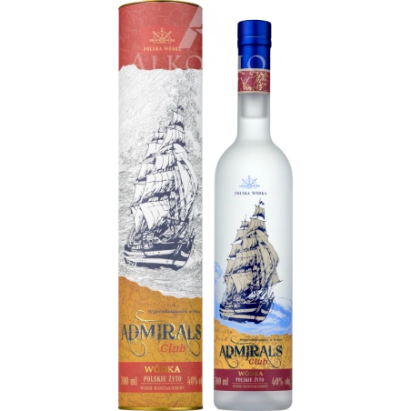 WÓDKA ADMIRALS CLUB ŻYTO / 40% / 0,7L TUBA