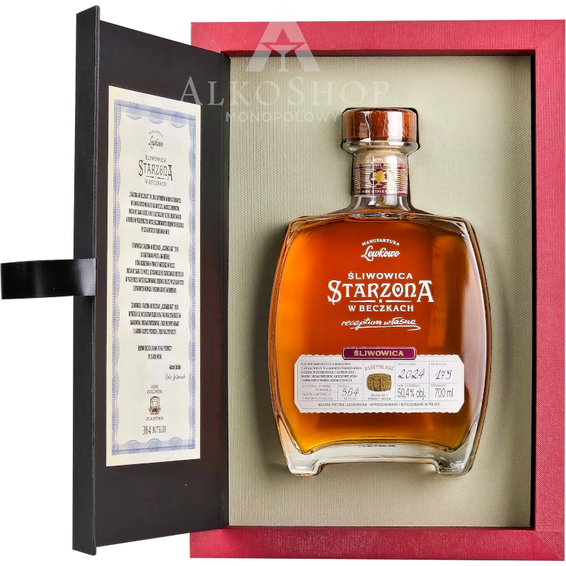 WÓDKA ŚLIWOWICA STARZONA W BECZKACH 2024 / 50,4% / 0,7L