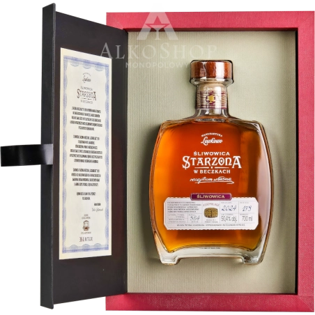 WÓDKA ŚLIWOWICA STARZONA W BECZKACH 2024 / 50,4% / 0,7L