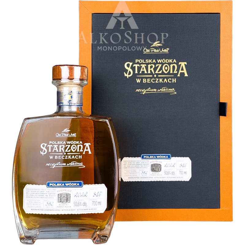 WÓDKA POLSKA STARZONA W BECZKACH ASSEMBLAGE 3YO 2022 BECZKA NR 1 / 50,6% / 0,7L