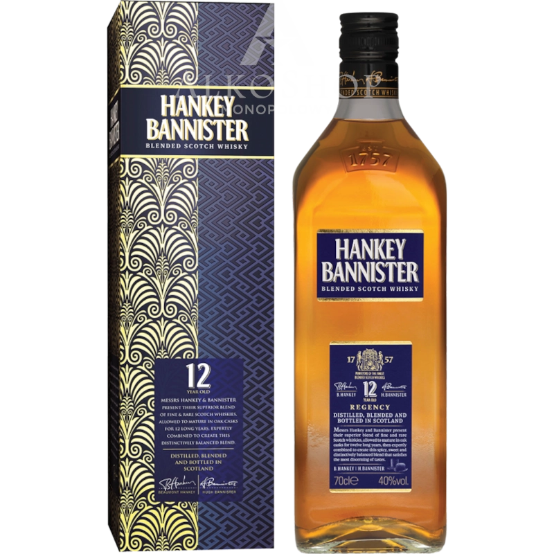 WHISKY HANKEY BANNISTER 12YO / 40% / 0,7L