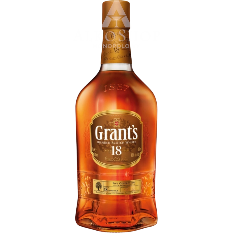 Whisky Grant's 18yo 0,7l / 40% | Sklep AlkoShop.pl
