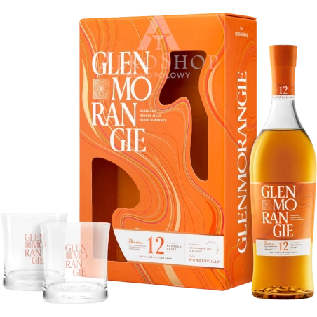 WHISKY GLENMORANGIE THE ORIGINAL 12YO / 40% / 0,7L +2 SZKLANKI