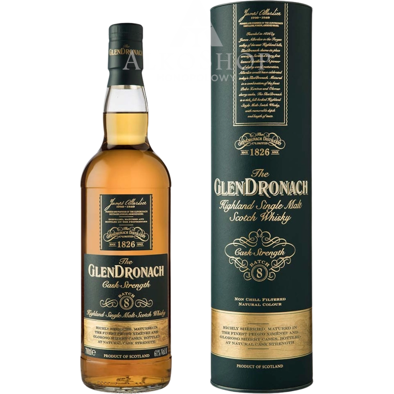 Whisky Glendronach Cask Strength Batch 8 700 ml / 61% | AlkoShop.pl