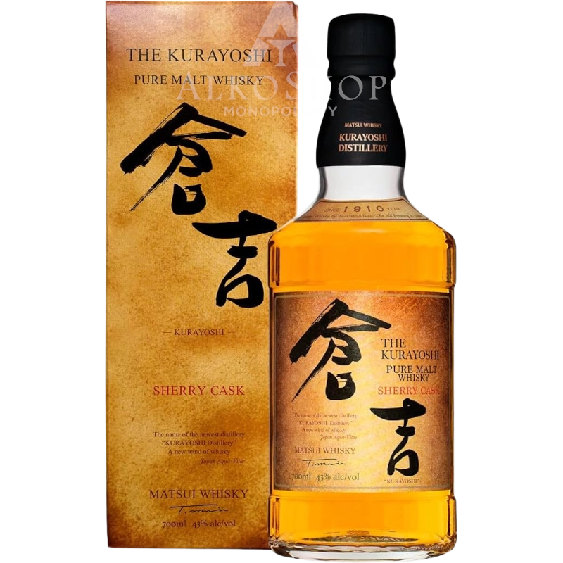 WHISKY THE KURAYOSHI SHERRY CASK PURE MALT / 43% / 0,7L