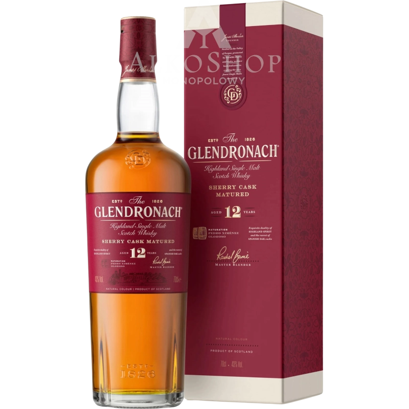 Whisky GlenDronach Original 12 yo 700 ml / 43% | Sklep AlkoShop.pl