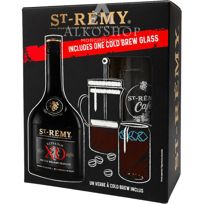 BRANDY ST REMY XO / 40% / 0,7L +SZKLANKA