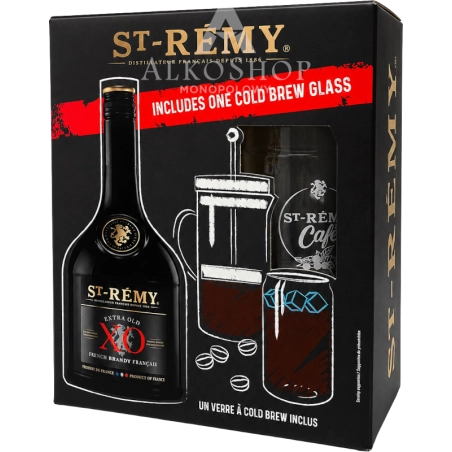 BRANDY ST REMY XO / 40% / 0,7L +SZKLANKA