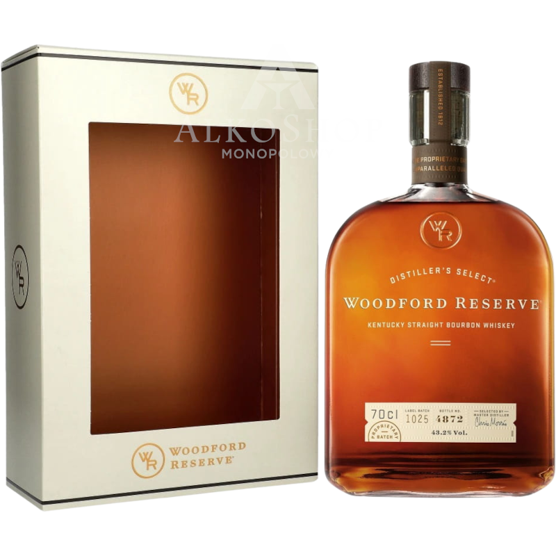 WHISKEY WOODFORD RESERVE BOURBON / 43,2% / 0,7L KARTON WHISKEY WOODFORD RESERVE BOURBON / 43,2% / 0,7L KARTON