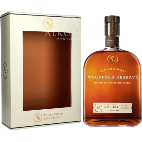 WHISKEY WOODFORD RESERVE BOURBON / 43,2% / 0,7L KARTON