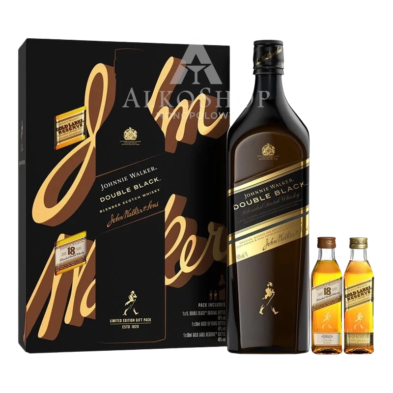 Whisky Johnnie Walker Double Black 0,7l +2 miniaturki / 40% | AlkoShop.pl