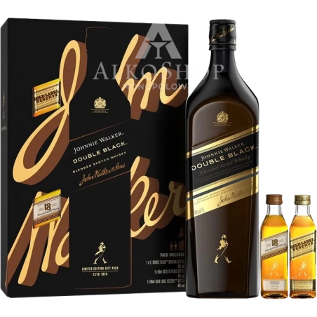 Whisky Johnnie Walker Double Black 0,7l +2 miniaturki / 40% | AlkoShop.pl