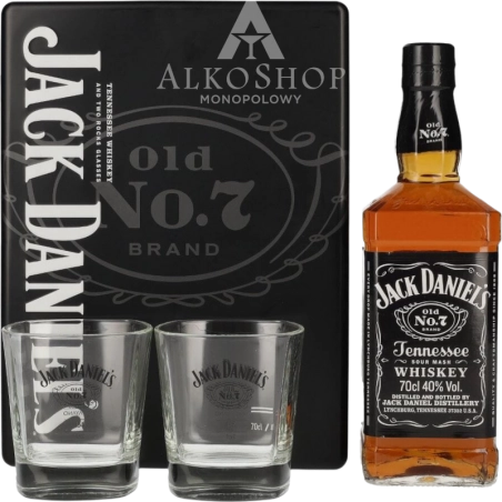 Whiskey Jack Daniel's 700 ml Puszka +2 szklanki / 40% | AlkoShop.pl