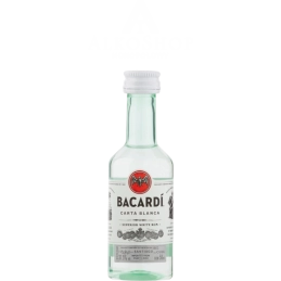 Rum Bacardi Carta Blanca 50ml / 37,5% | Sklep AlkoShop.pl