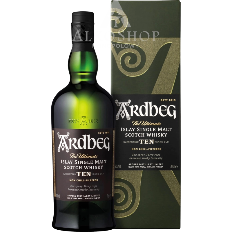 Whisky Ardbeg 10 yo 700 ml / 46% | Sklep AlkoShop.pl