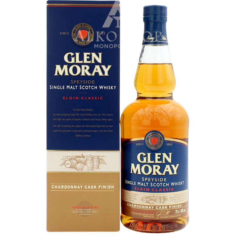 Whisky Glen Moray Chardonnay Cask Finish 0,7l / 40% | AlkoShop.pl