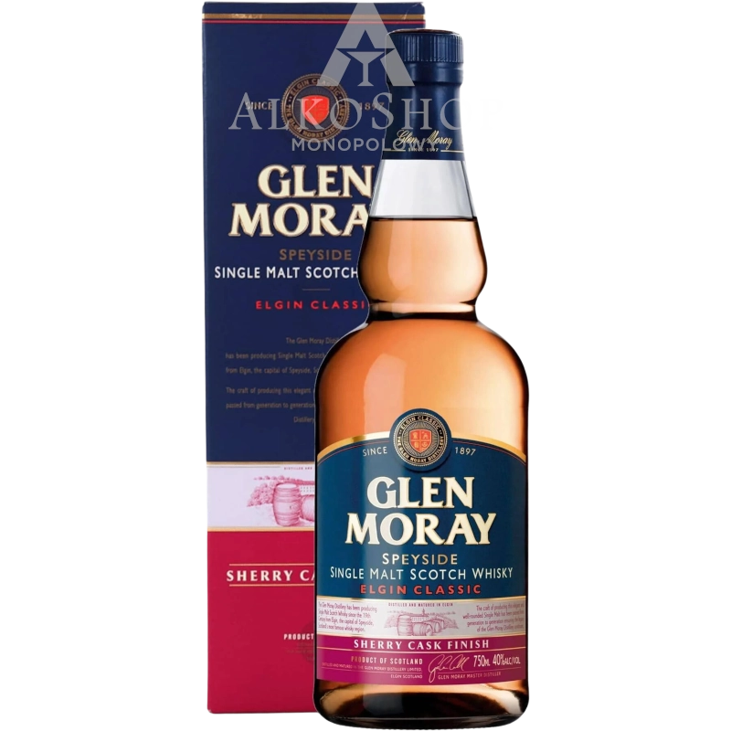 Whisky Glen Moray Sherry Cask Finish 0,7l / 40% | Sklep AlkoShop.pl