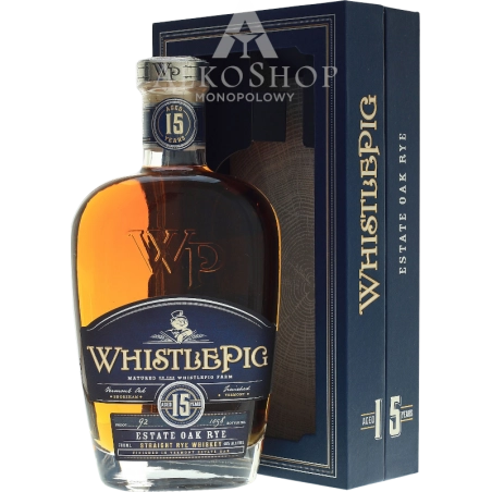 Whiskey WhistlePig 15yo Estate Oak Rye 0,7l / 46% | Sklep AlkoShop.pl