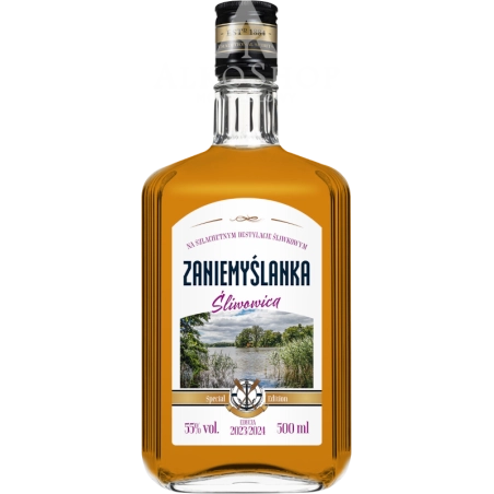 Wódka Zaniemyślanka Śliwowica 2023/24 0,5l / 55% | Sklep AlkoShop.pl