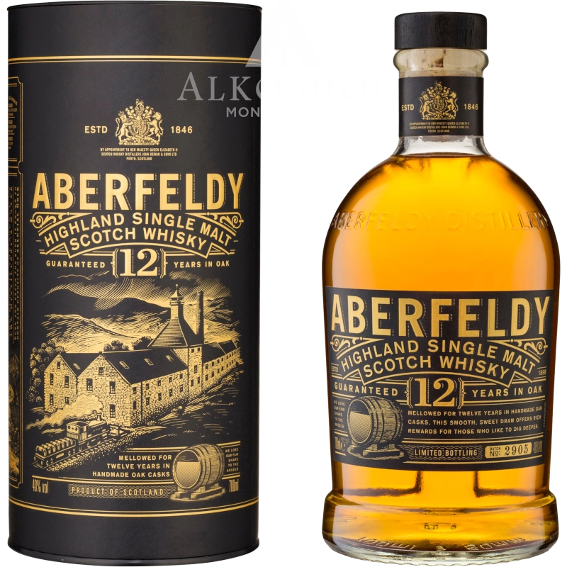 Whisky Aberfeldy 12YO 700ml / 40% | Sklep AlkoShop.pl