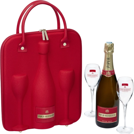 Szampan Piper- Heidsieck Travel 750ml + 2 kieliszki / 12% |AlkoShop.pl