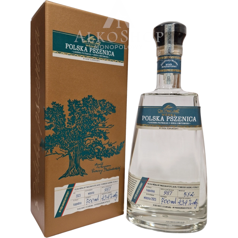 Wódka Polska Pszenica Wiosna 2023 700ml / 43,4% | Sklep AlkoShop.pl Wódka Polska Pszenica Wiosna 2023 700ml / 43,4% | Sklep AlkoShop.pl