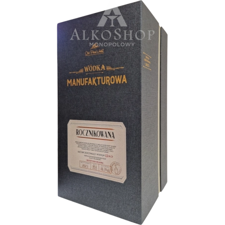 Wódka Manufakturowa Rocznikowana 2023 700ml + 2 kieliszki / 46,3% | Sklep AlkoShop.pl