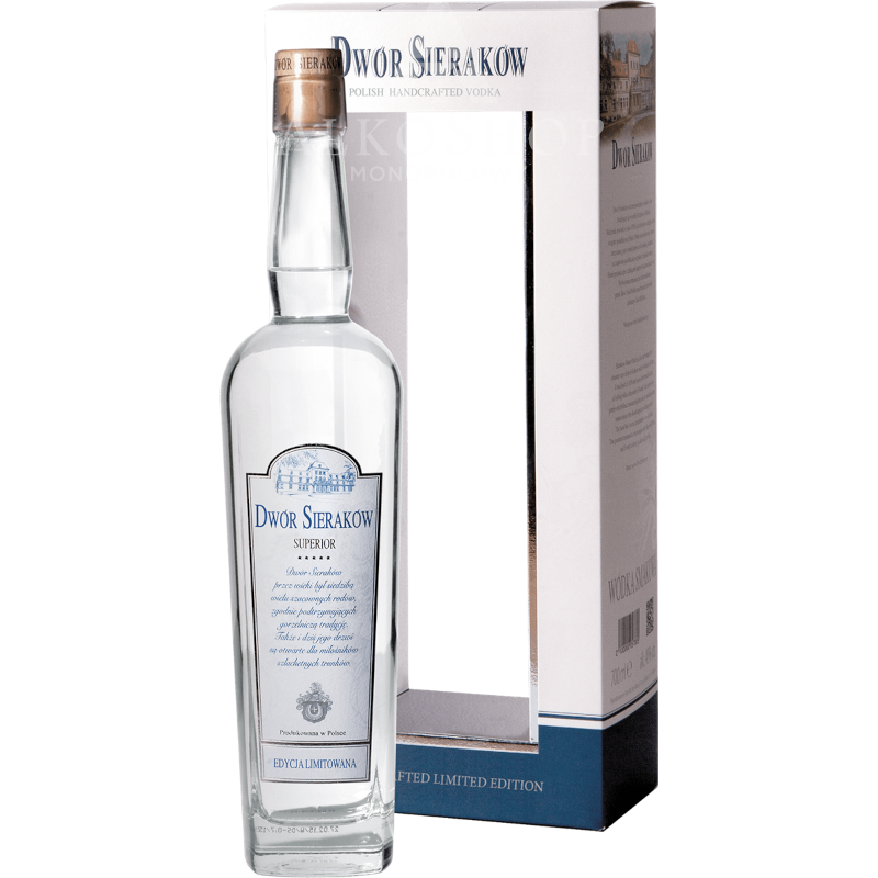 Wódka Dwór Sieraków Superior Karton 700ml / 40% | Sklep AlkoShop.pl