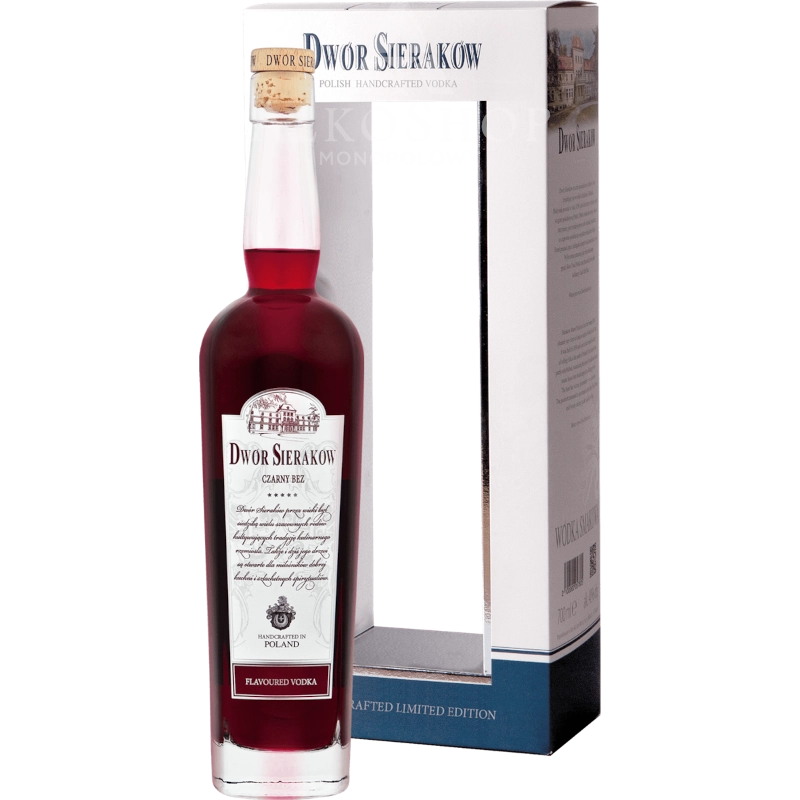 Wódka Dwór Sieraków Czarny Bez Karton 700ml / 40% |Sklep AlkoShop.pl
