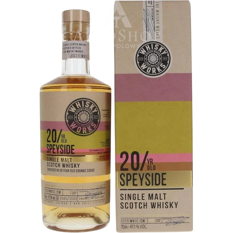Whisky Works Speyside 20 YO 700ml / 47,1% | AlkoShop.pl