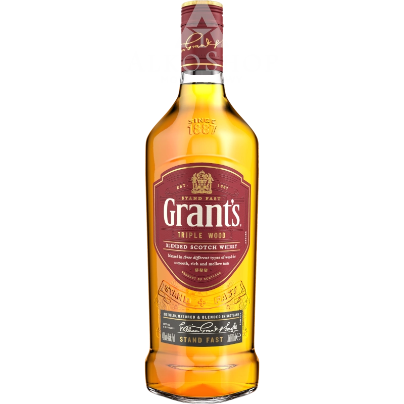 Whisky Grant's Triple Wood 0,7l / 40% | Sklep AlkoShop.pl
