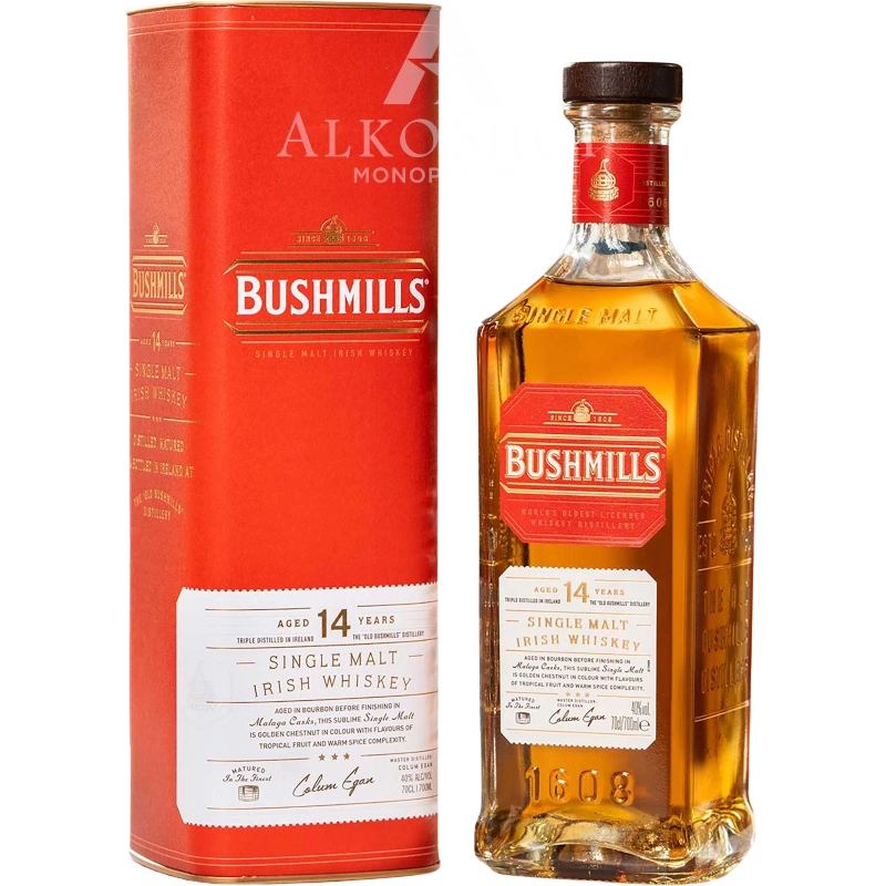 Whiskey Bushmills 14yo Malaga Finish 700ml / 40% | Sklep AlkoShop.pl