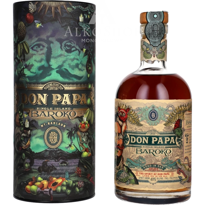 Rum Don Papa Baroko Tuba 700ml / 40% | Sklep AlkoShop.pl