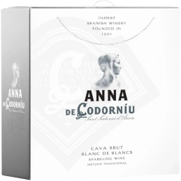Wino Musujące Cava Anna Codorniu BDB / 2x 750ml + 2 Kieliszki / 11,5% | AlkoShop.pl