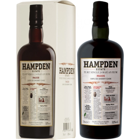 RUM HAMPDEN ESTATE JAMAICAN PAGOS SHERRY CASK / 52% / 0,7L