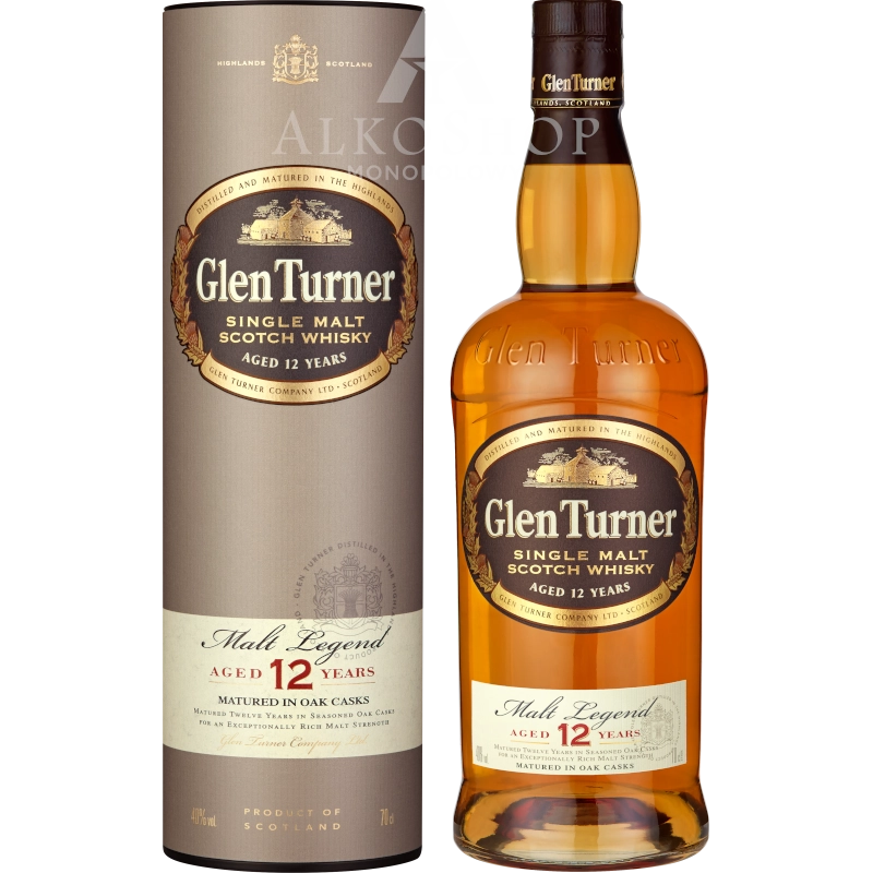 Whisky Glen Turner 12YO 700ml / 40% | Sklep AlkoShop.pl