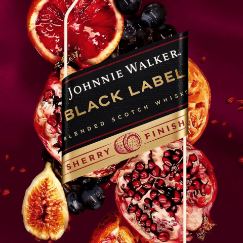 JOHNNIE WALKER BLACK LABEL SHERRY FINISH 40% 0,7L